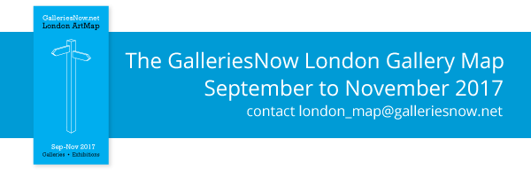 The GalleriesNow London Gallery Map Sept 2017 Applications Open