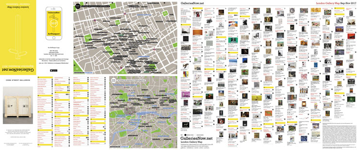 GalleriesNow London Gallery Map - Spring 2018