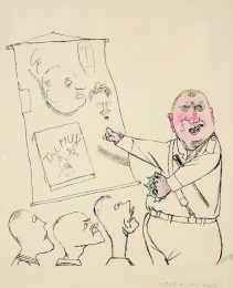 George Grosz, The Lecture (aka Letter to an Anti-Semite), 1935