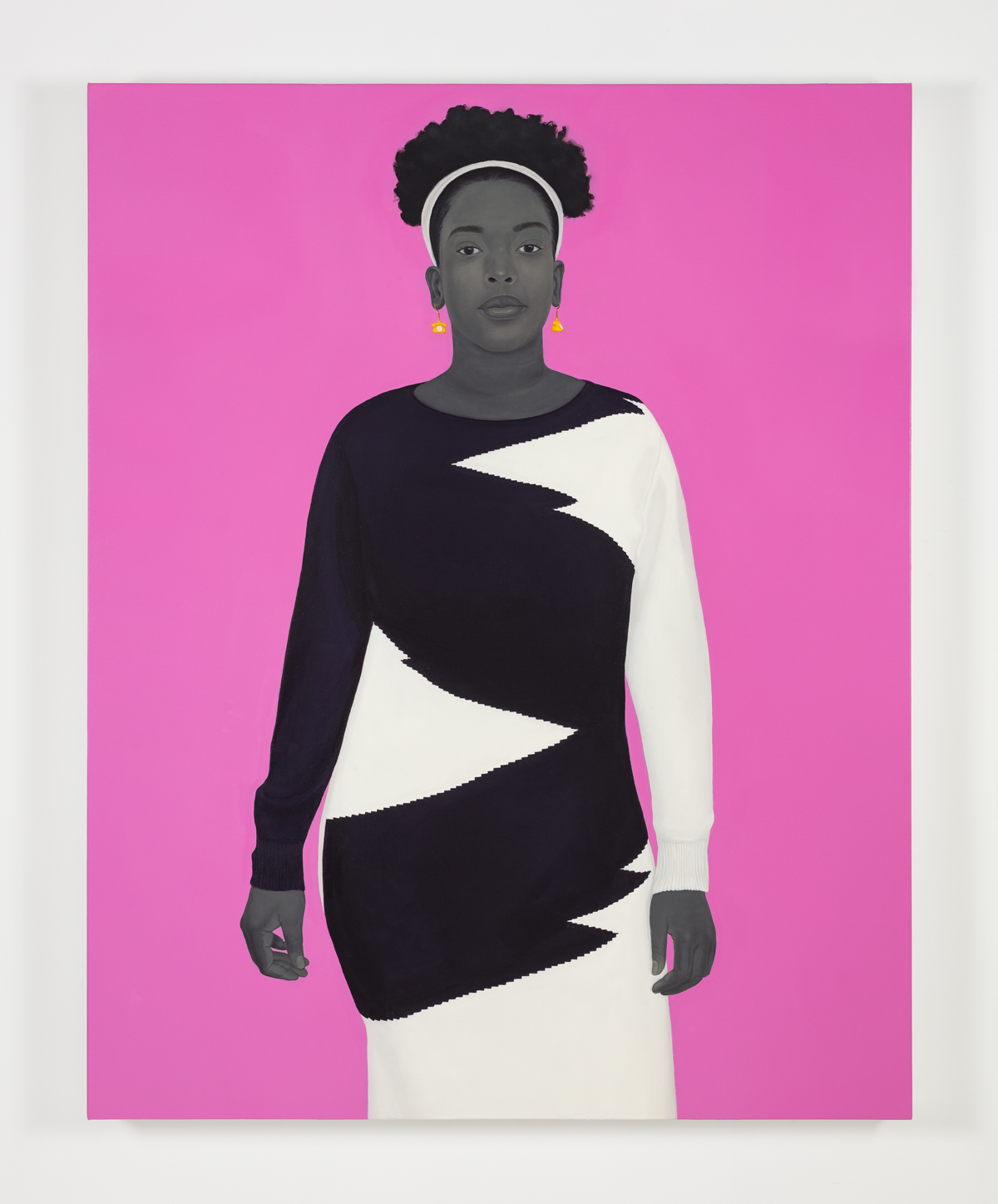 Amy Sherald's painting titled Sometimes the king is a woman