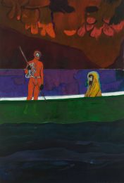 Peter Doig, Spearfisher (Red Moon), 2019