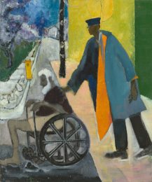 Peter Doig, Untitled (Small Wheelchair), 2019