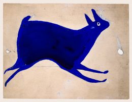 Bill Traylor, Blue Rabbit Running, 1939-1942