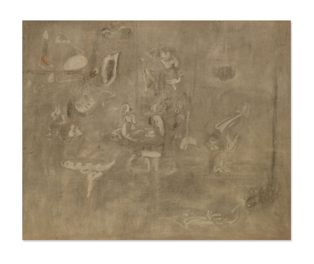 Arshile Gorky, Gray Drawing for Pastoral, c. 1946–1947