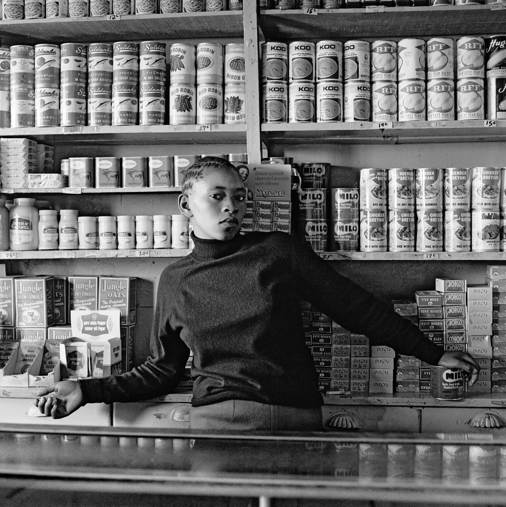 David Goldblatt, Shop assistant, Orlando West, 1972