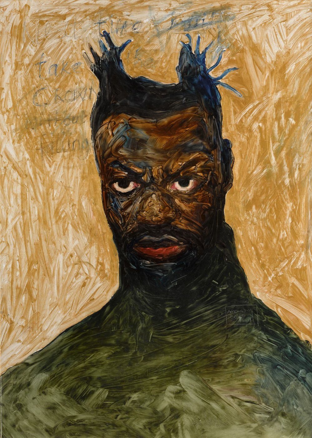 Amoako Boafo, Self Portrait, 2017