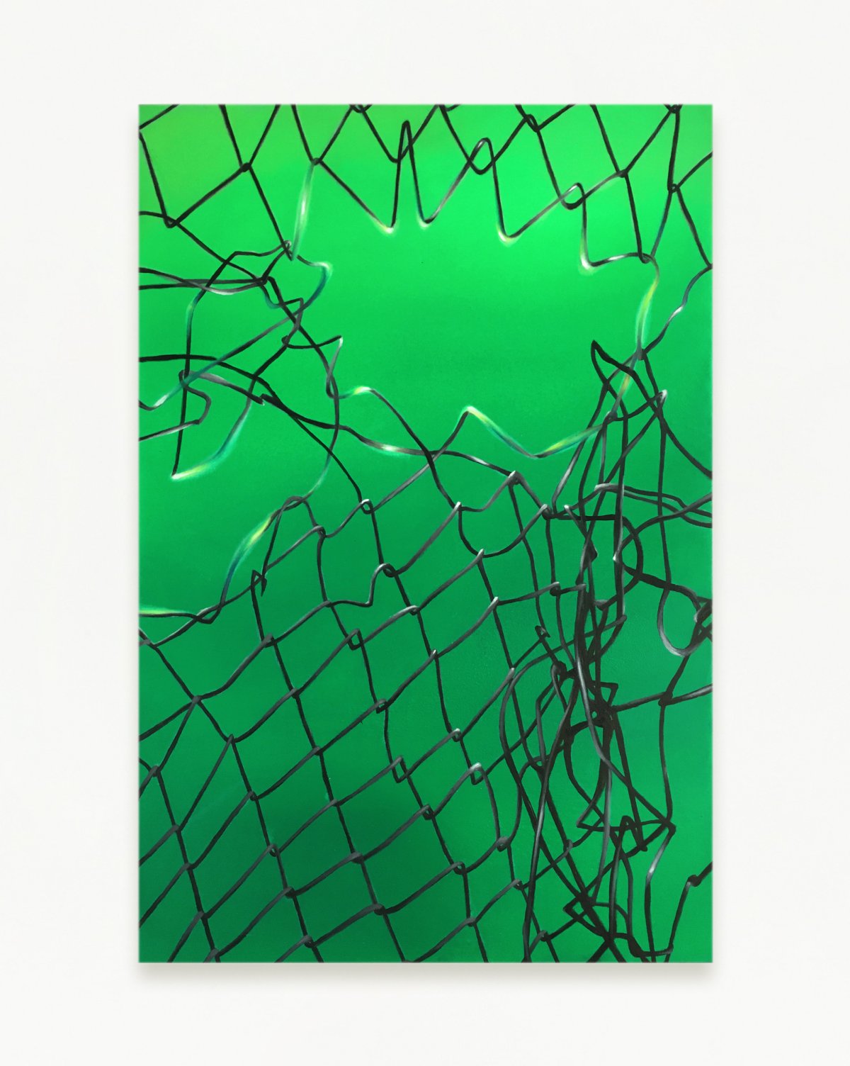 Franklin Collao, Quantum Jump (green), 2019