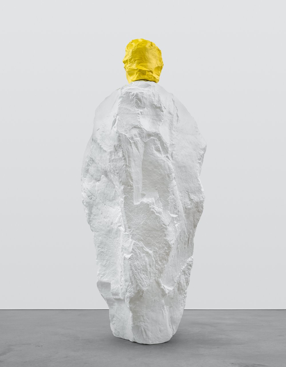 Ugo Rondinone, yellow white monk, 2020