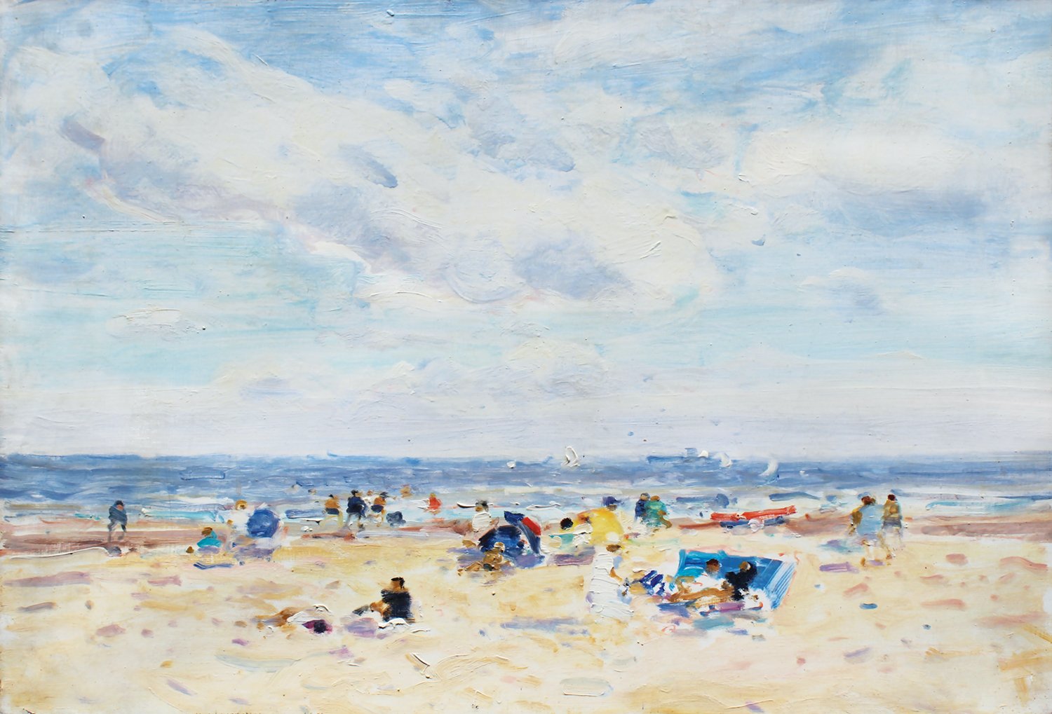 Gaston Sébire, La plage