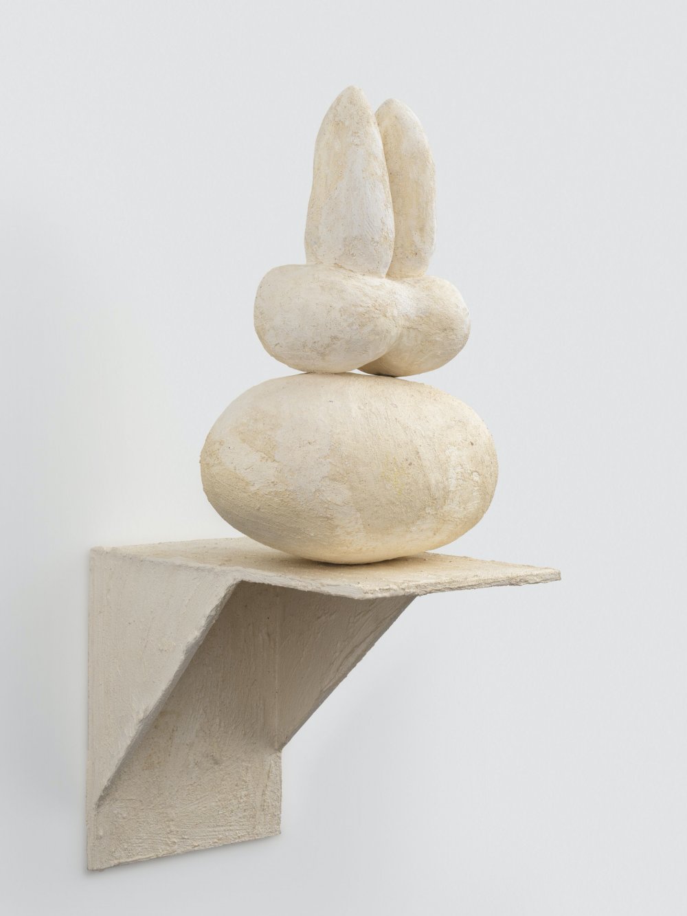 Phyllida Barlow, untitled: pointerbreasts; 2020 (object for a cabinet drawer) lockdown 13, 2020