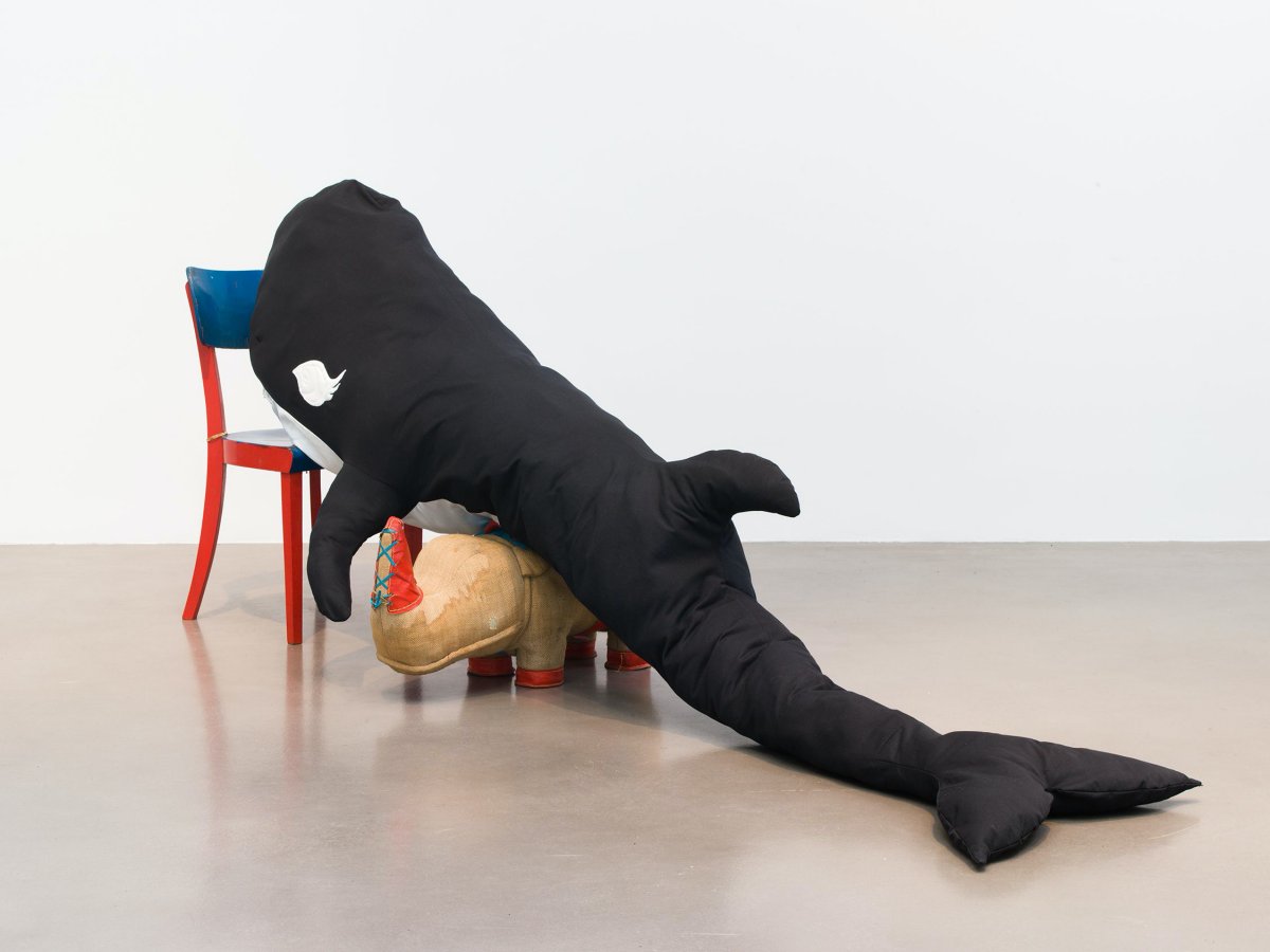 Cosima von Bonin, KILLER WHALE WITH LONG EYELASHES I (RHINO* VERSION) *Rhino by Renate Mueller, Germany, 1960s, 2018