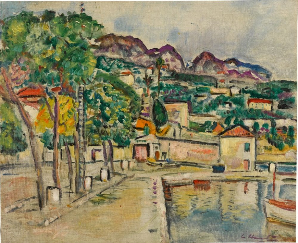 George Leslie Hunter, The Harbour, Villefranche, 1928