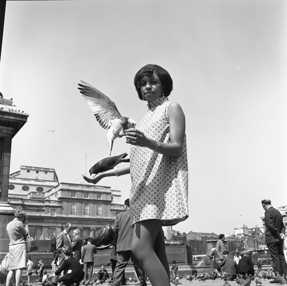 James Barnor, Drum Cover Girl, Erlin Ibreck, at Trafalgar Square, London, 1966