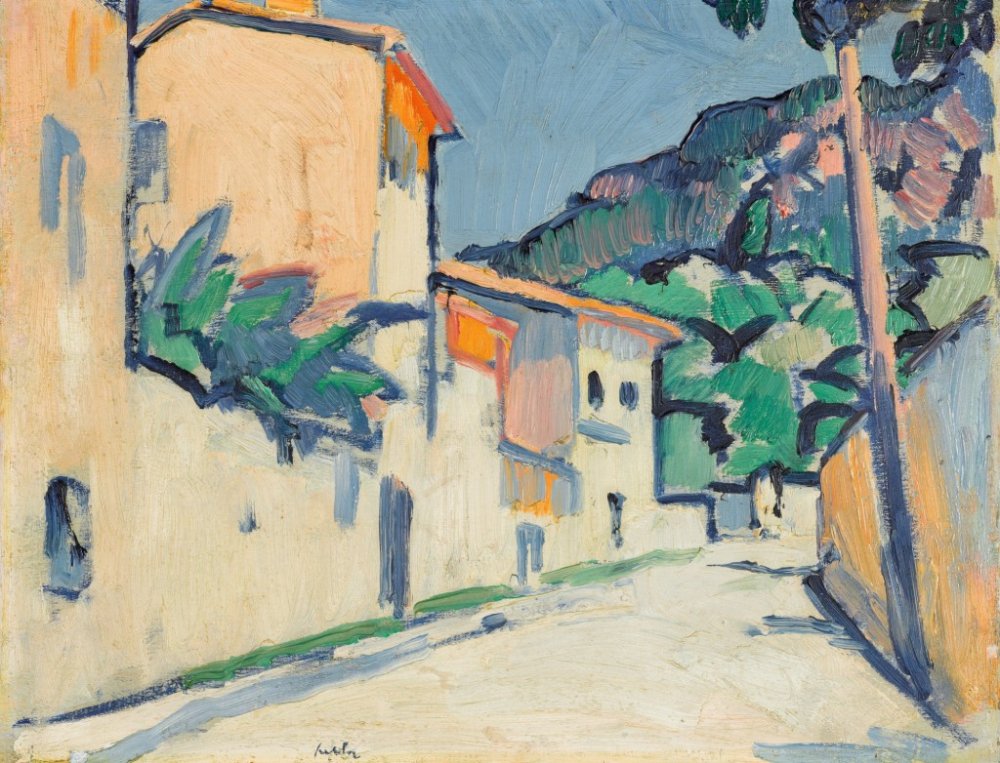 Samuel John Peploe, R.S.A., Street in Cassis, 1913