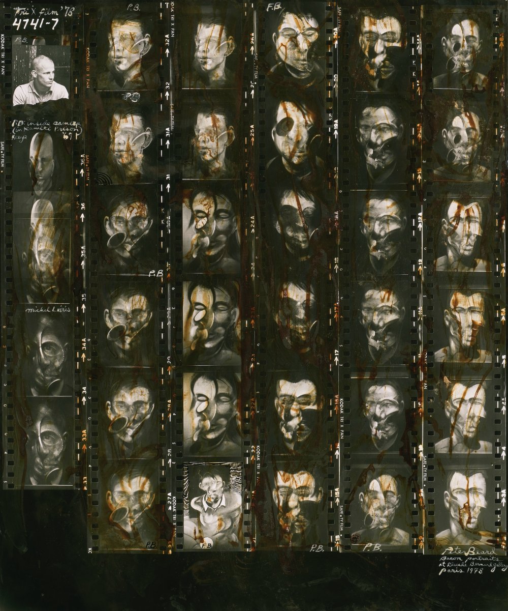 Peter Beard, Francis Bacon portraits from 1975-6 photographed @ 7 Reece Mews, London S.W.7, 1977/1998