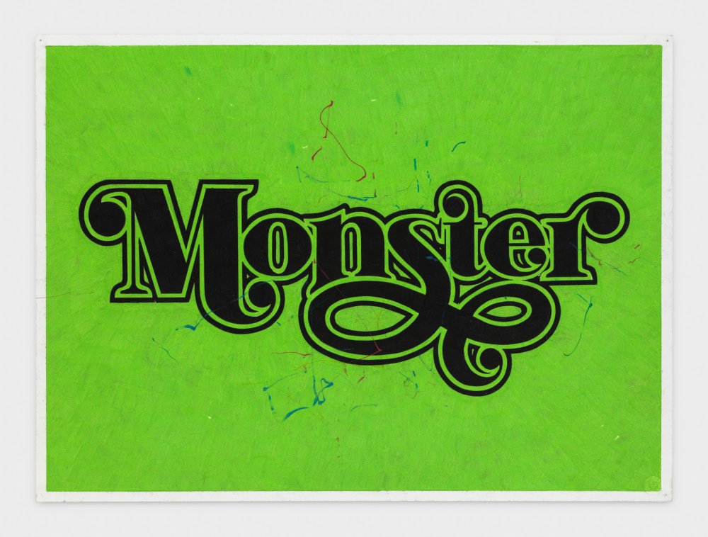 Andrew Brischler, MONSTER (Green/Black Curlicue), 2018-2019