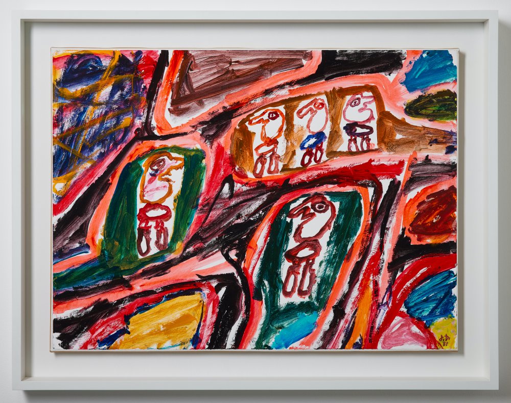 Jean Dubuffet, Site Avec 5 personnages, 1981