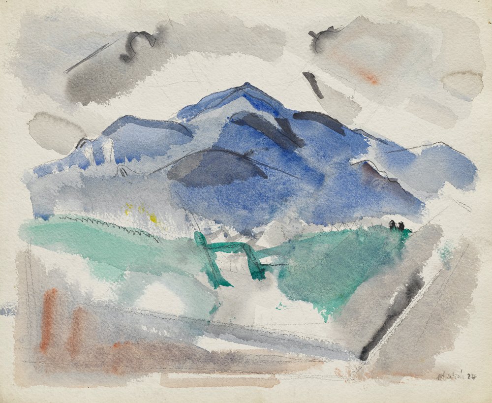 John Marin, Franconia Range, White Mountains, 1924