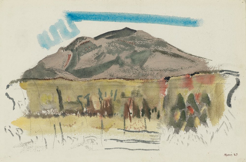 John Marin, White Mountain Country, Autumn No. 44, Franconia Range, The Mountain No. 1, 1927