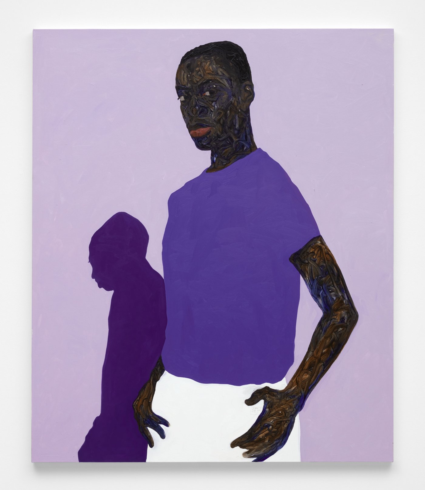 Amoako Boafo, Purple Shadow, 2021