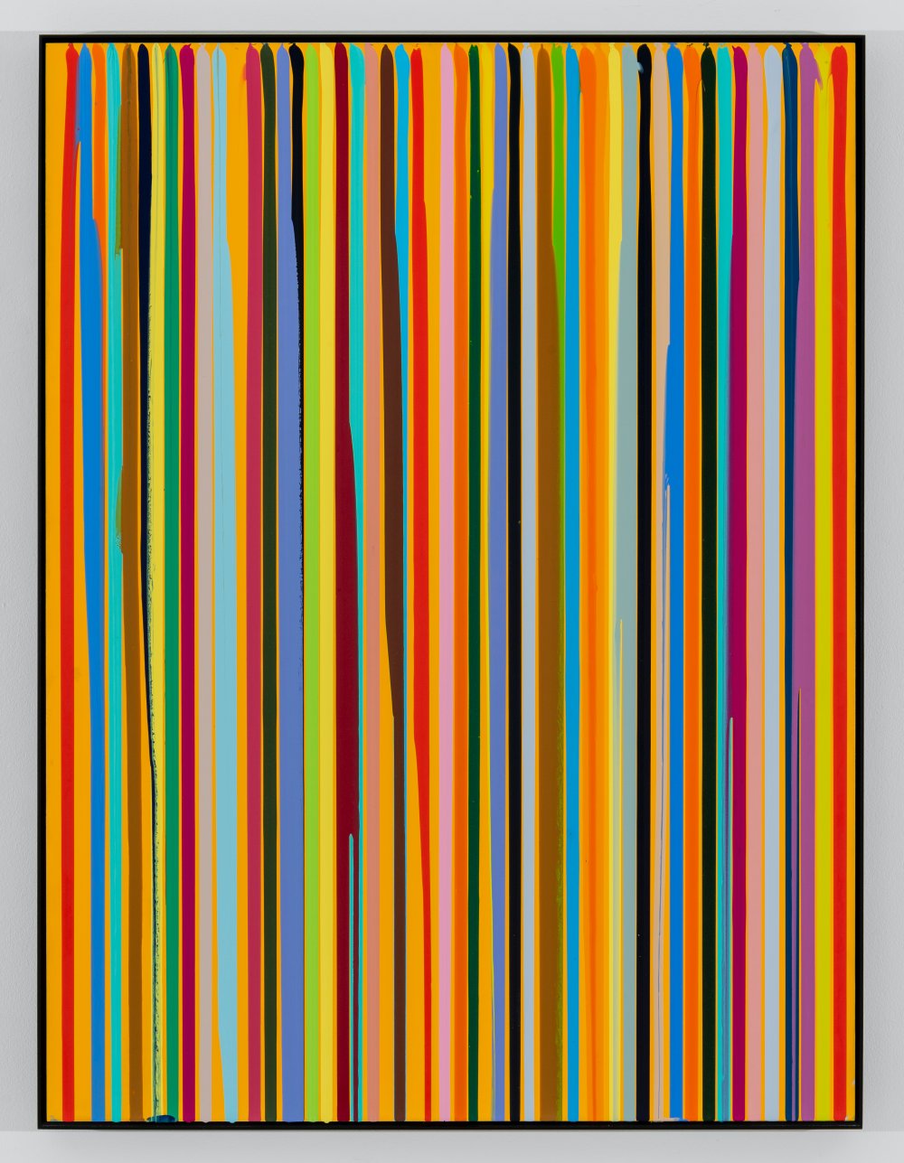 Ian Davenport, Poured Lines, Permanently Yellow, 2007