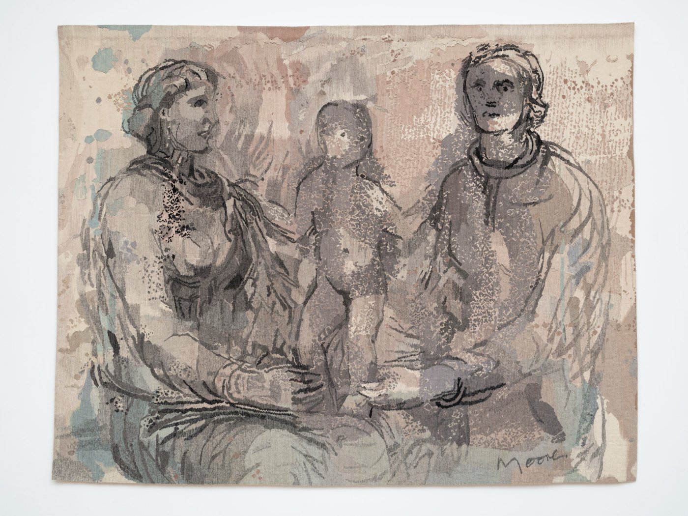 Henry Moore, Two Seated Women and a Child, 1977