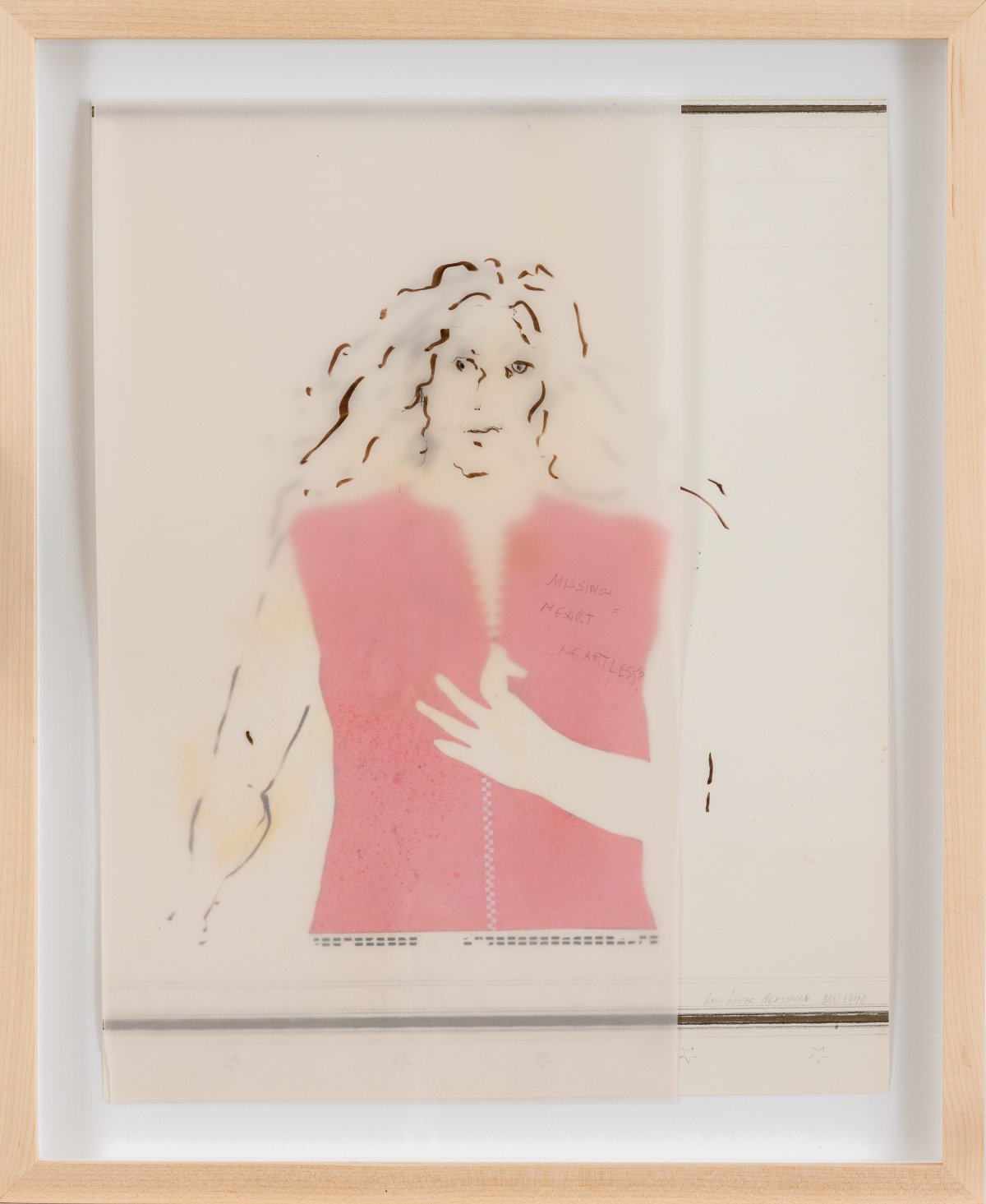 Lynn Hershman Leeson, Missing Heart = Heartless?, 1970