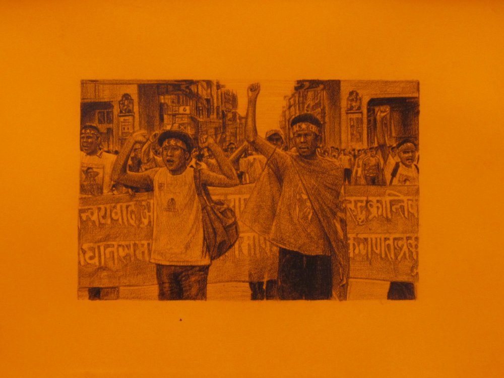 Rirkrit Tiravanija, Untitled (t-shirt demonstration drawing) n° 176, 2010