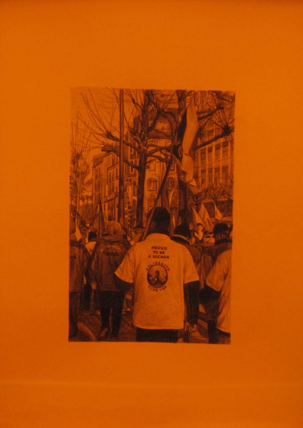 Rirkrit Tiravanija, Untitled (t-shirt demonstration drawing) n°203, 2010