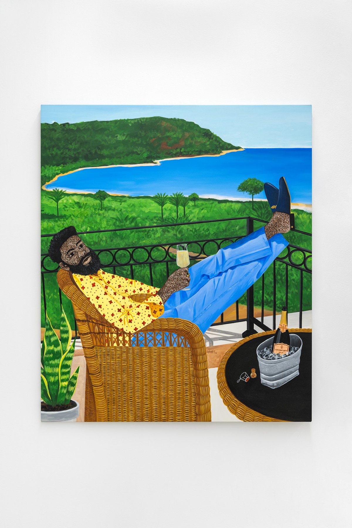 Hamid Nii Nortey, Pleasure without Champagne is artificial, 2021