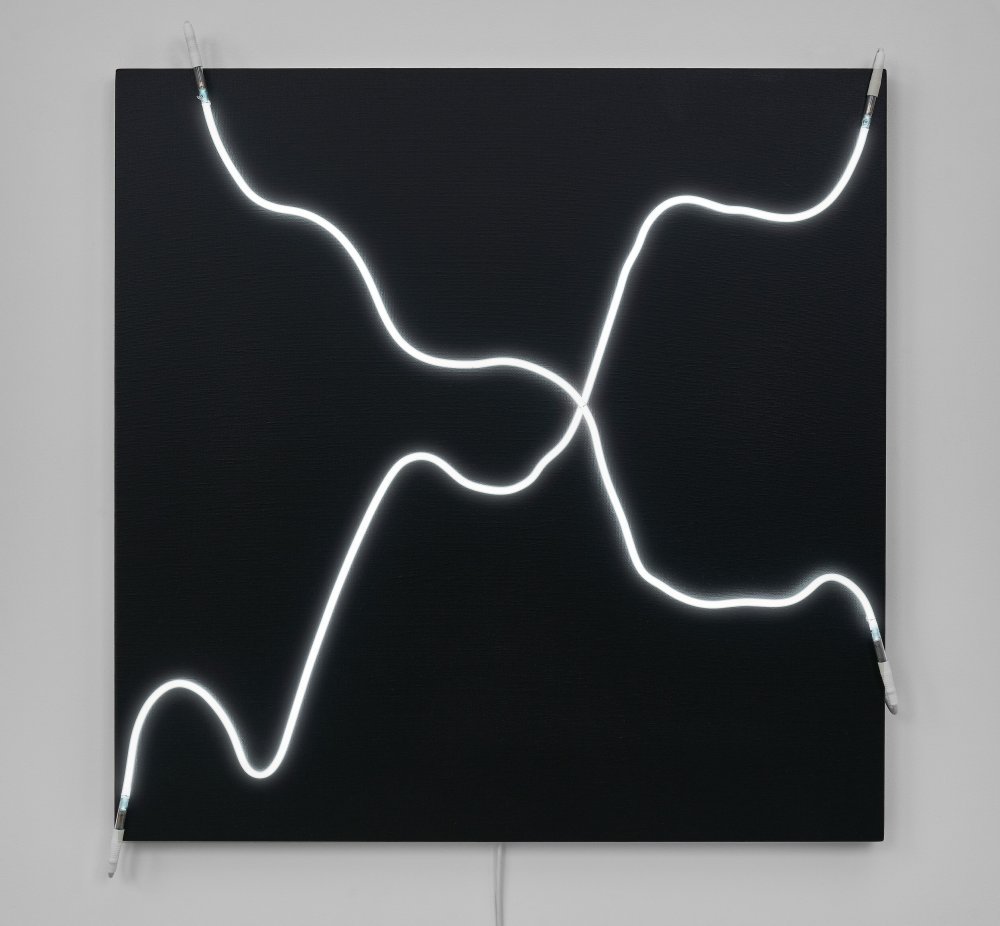 François Morellet, Mal barré après réflexion n°5 (Badly crossed out on reflection n°5), 2011