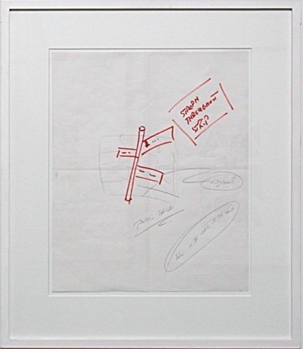 Lawrence Weiner, In the Crack of the Dawn (Stroph ...)(Collaboration with  Matt Mullican), 1991