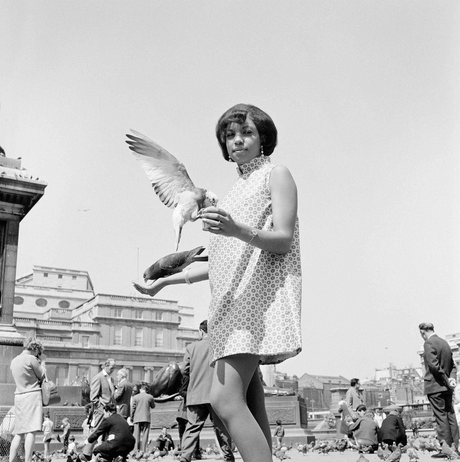 James Barnor, Erlin Ibreck at Trafalgar Square, 1966/67