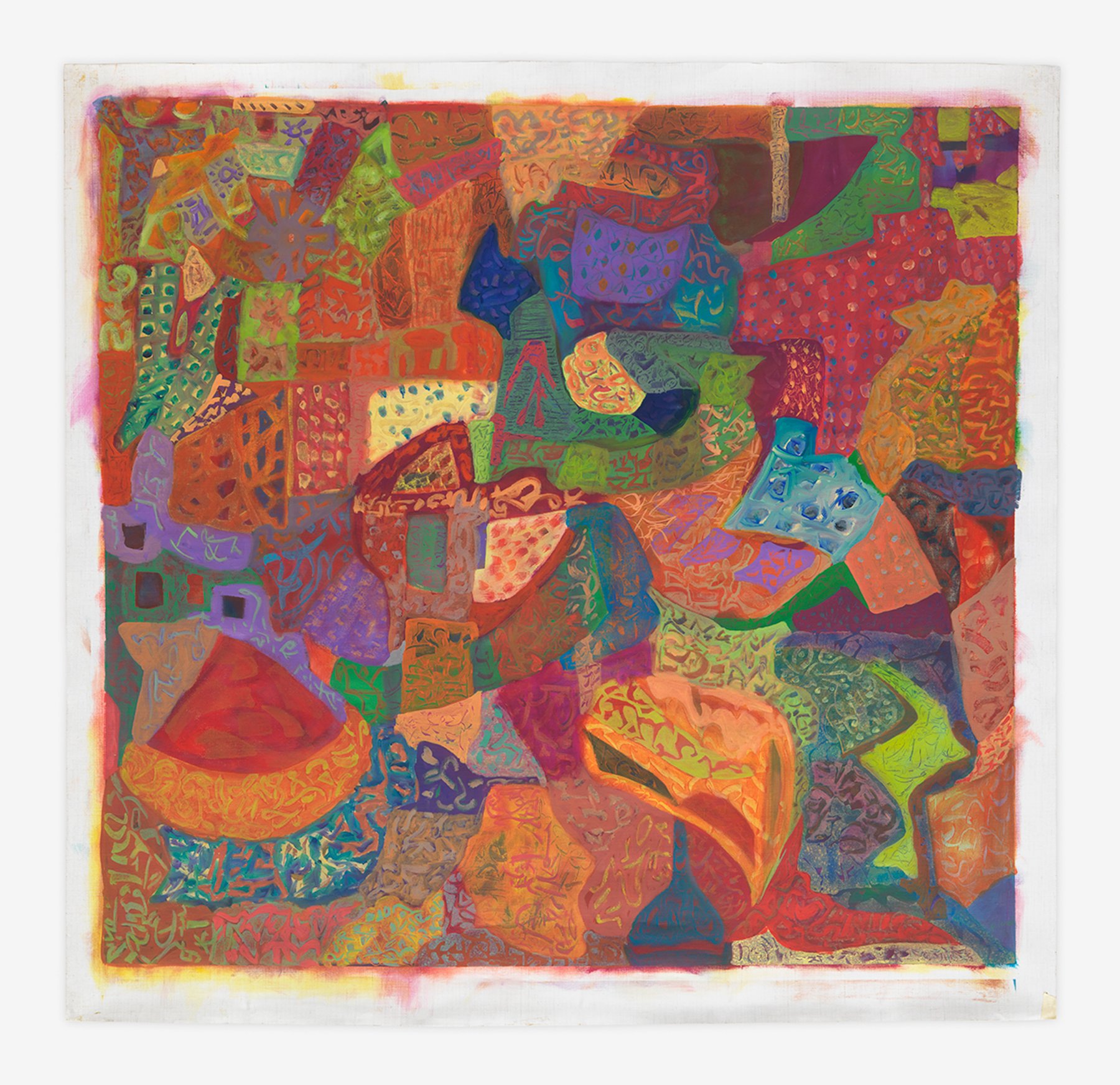 Ficre Ghebreyesus, Map / Quilt IV, 1999