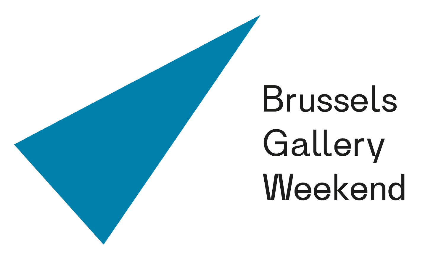 logo for Brussels Gallery Weekend, partners with GalleriesNow.