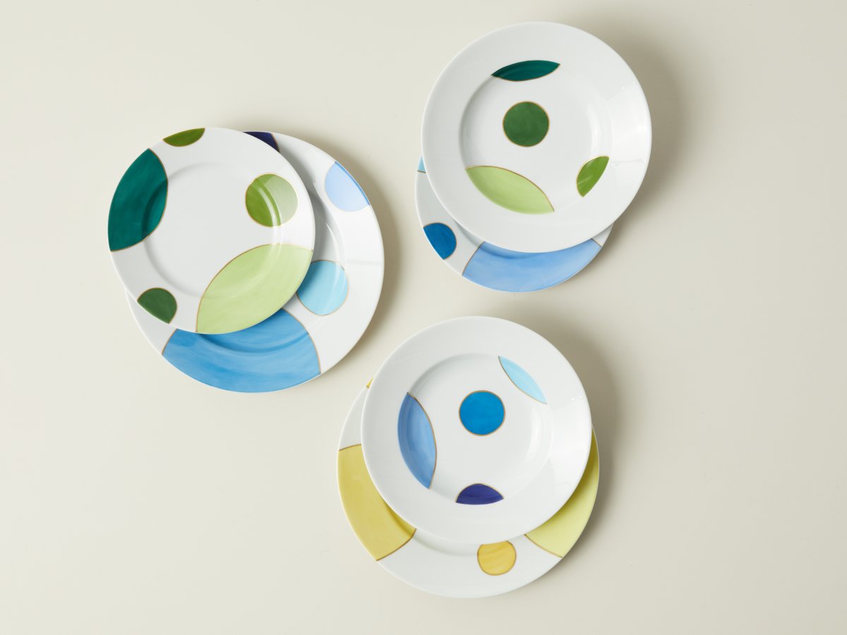 David Gill, Table service Spheres (54 plates), 2022