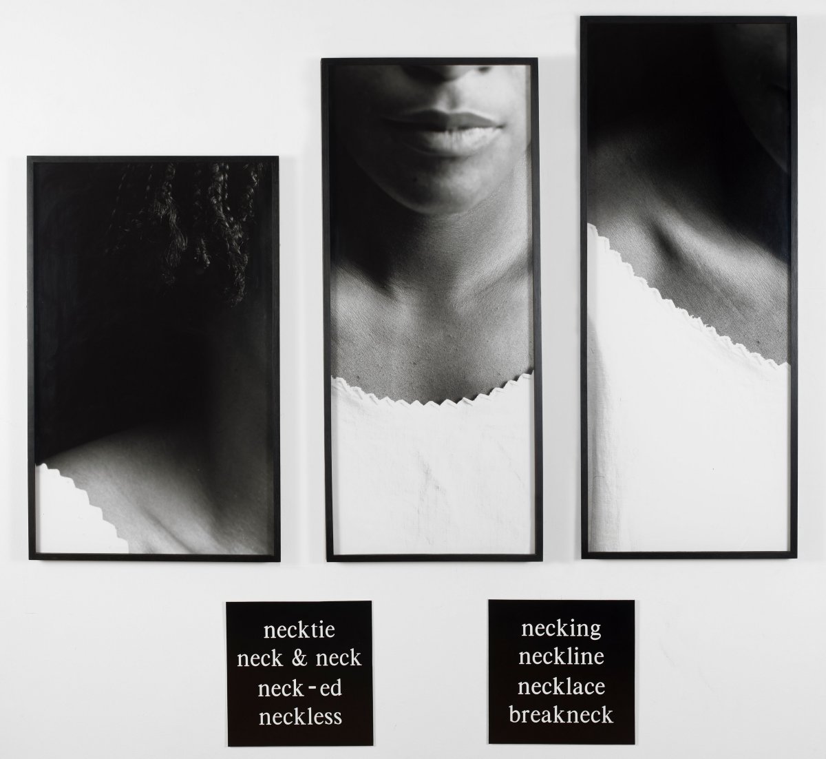 Lorna Simpson, Necklines, 1989