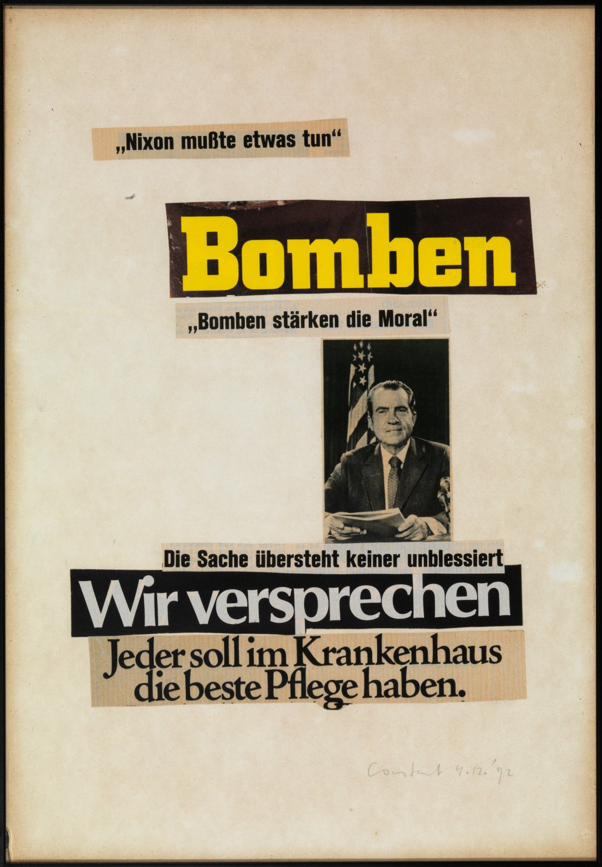 Constant, Nixon Has to Do Something / Nixon musste etwas tun, 1972