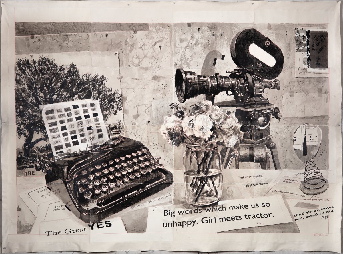 William Kentridge, The Great Yes (Studio Still Life), 2022