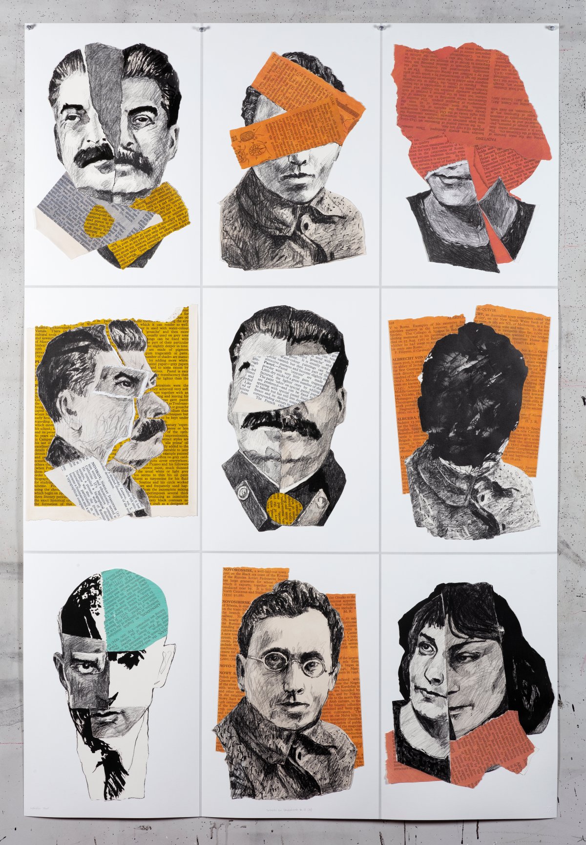 William Kentridge, Portraits for Shostakovich No.10 (III)