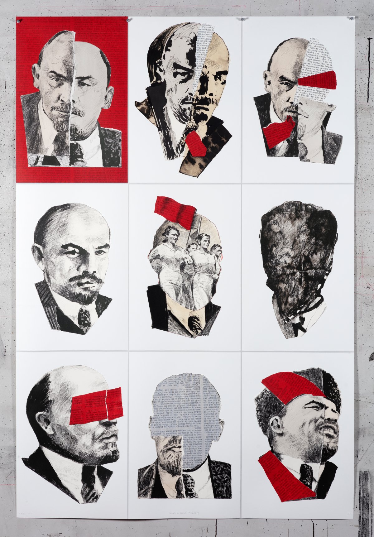 William Kentridge, Portraits for Shostakovich No.10 (I), 2022