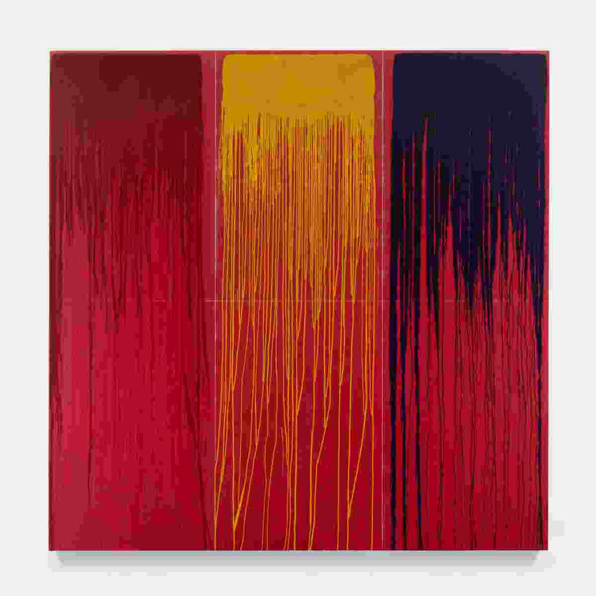 Pat Steir, Rainbow Waterfall #3, 2022