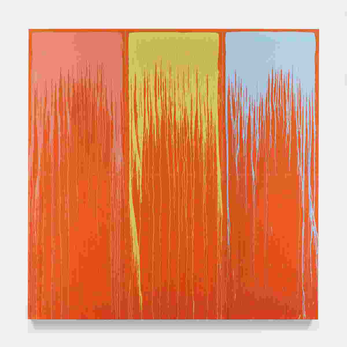 Pat Steir, Rainbow Waterfall #5, 2022