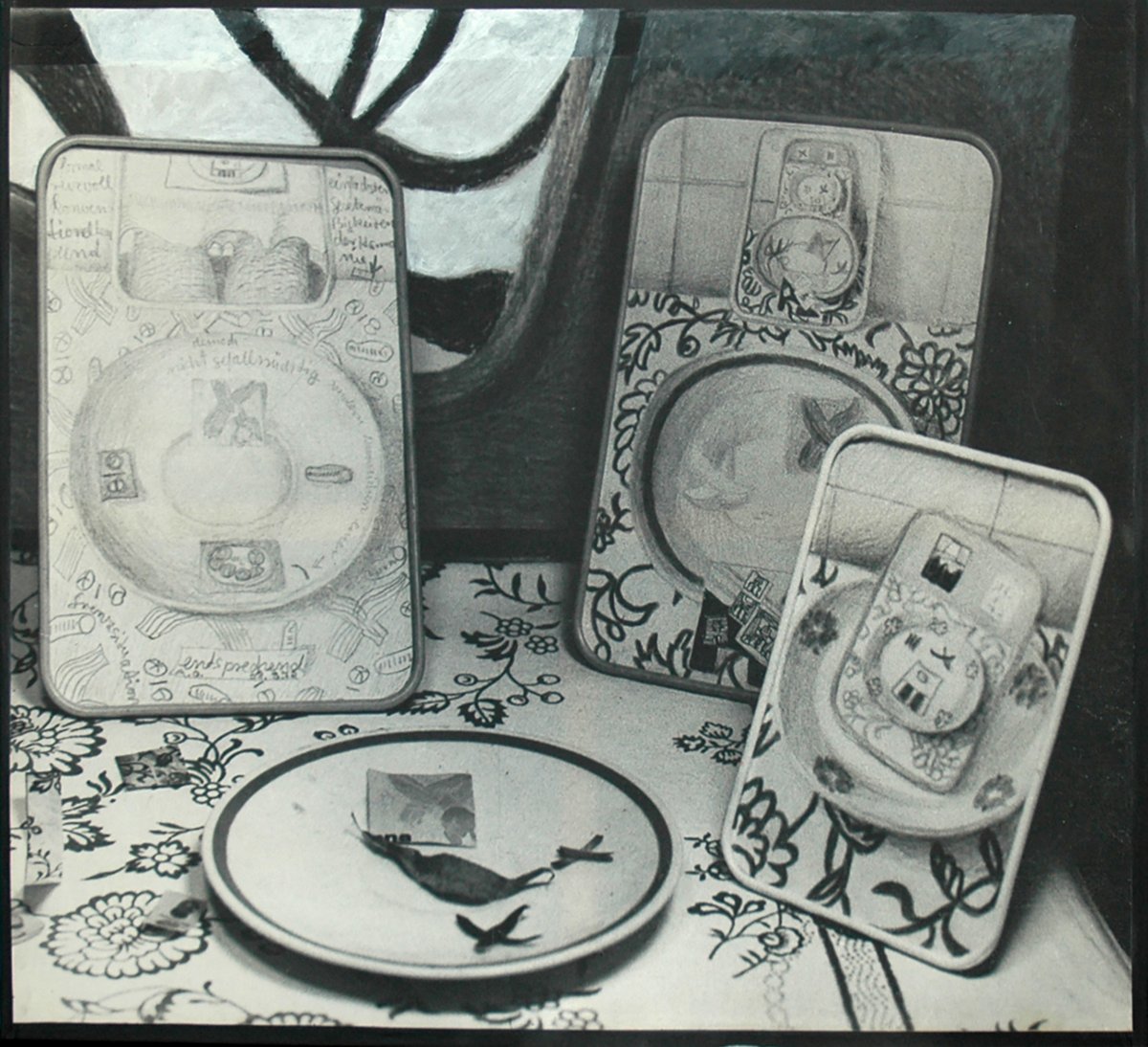 Anna Oppermann, Einzelleinwand 6 (Dekor), ca 1972