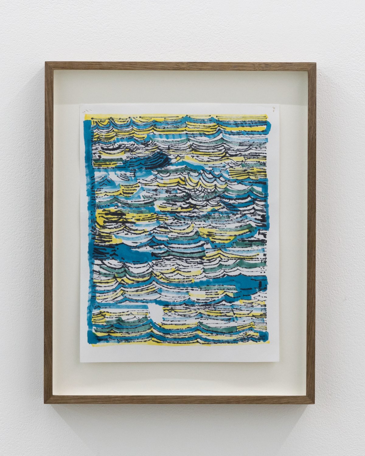 EJ Hauser, Blue wave drawing, 2022