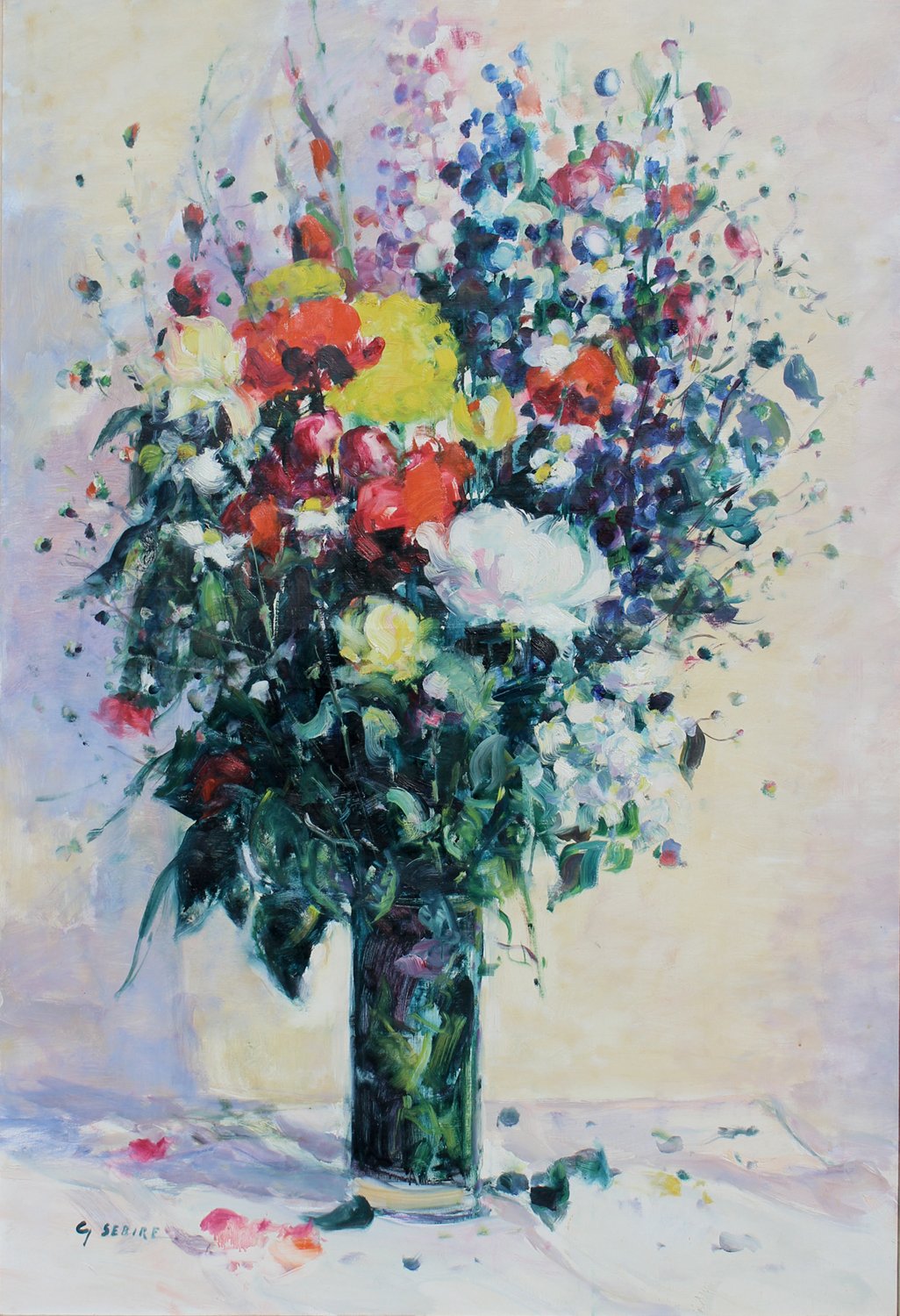 Gaston Sébire, Bouquet a la fleur blanche, 1980