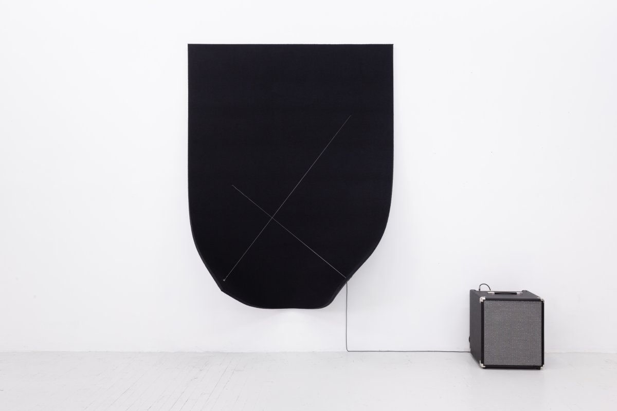 Naama Tsabar, Work on Felt (Variation 25) Black, 2021