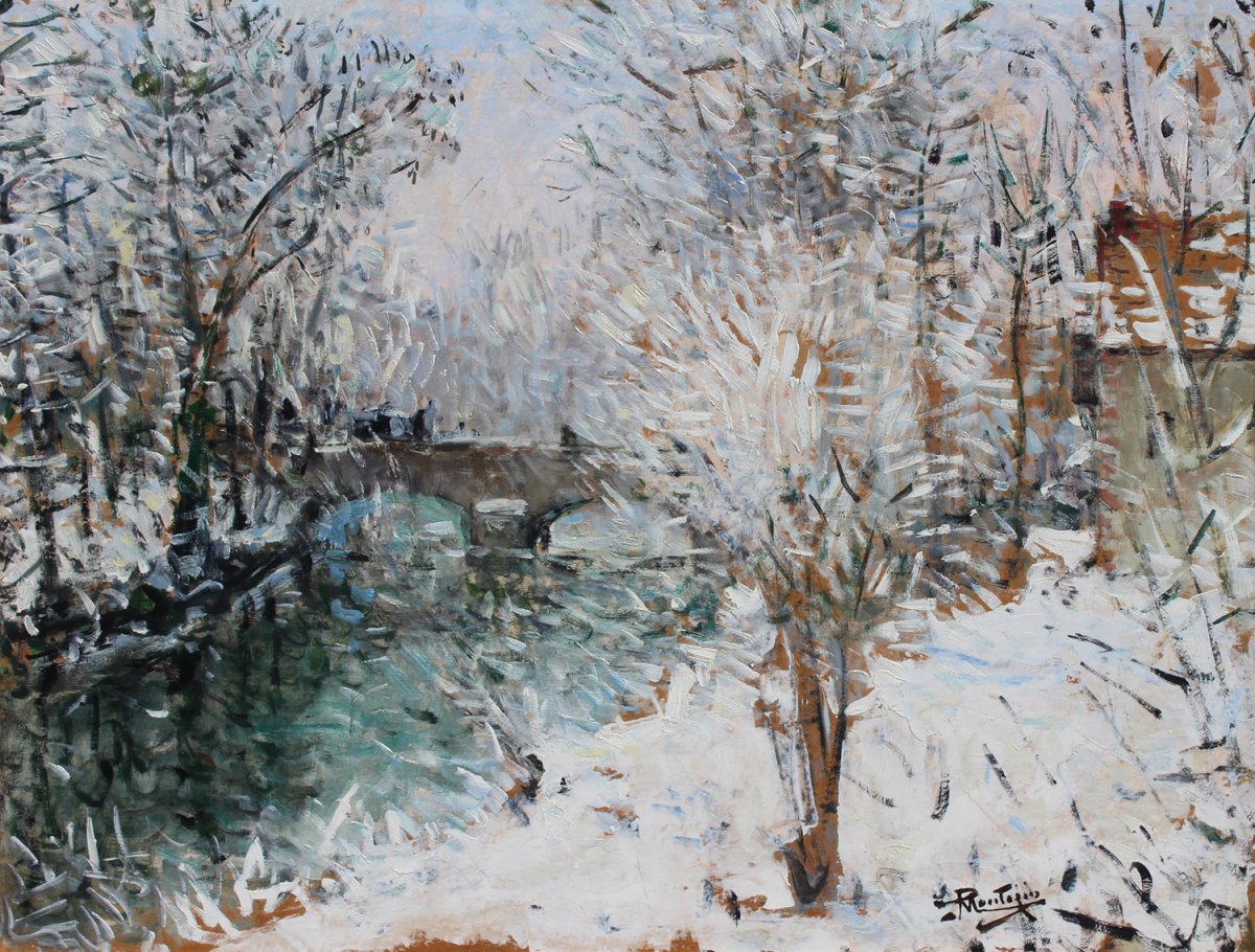 Pierre-Eugene Montezin, Pont sur la neige