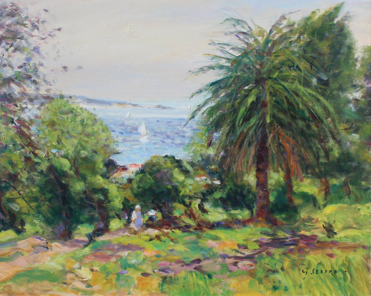 Gaston Sébire, Paysage pres de Cannes, 1987