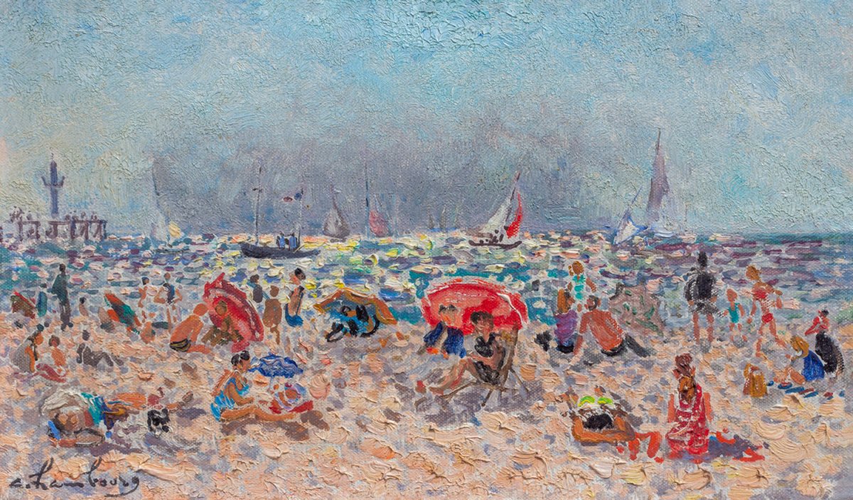 André Hambourg, La plage a maree haute